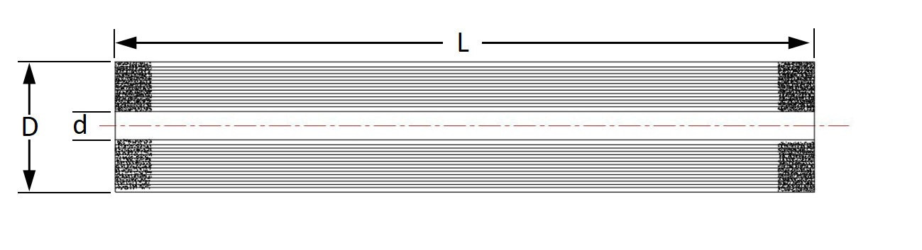 TFXG75 Ultrafiltration Membrane Dimension