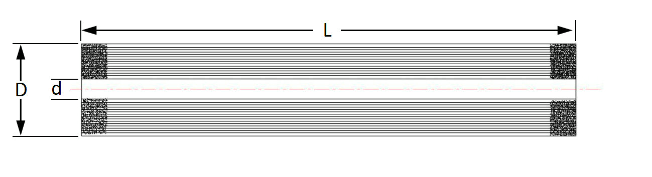 DuPont Inge dizzer L 0.9 MB 40 PB (VK-0108) Ultrafiltration Membrane Equivalent Dimension