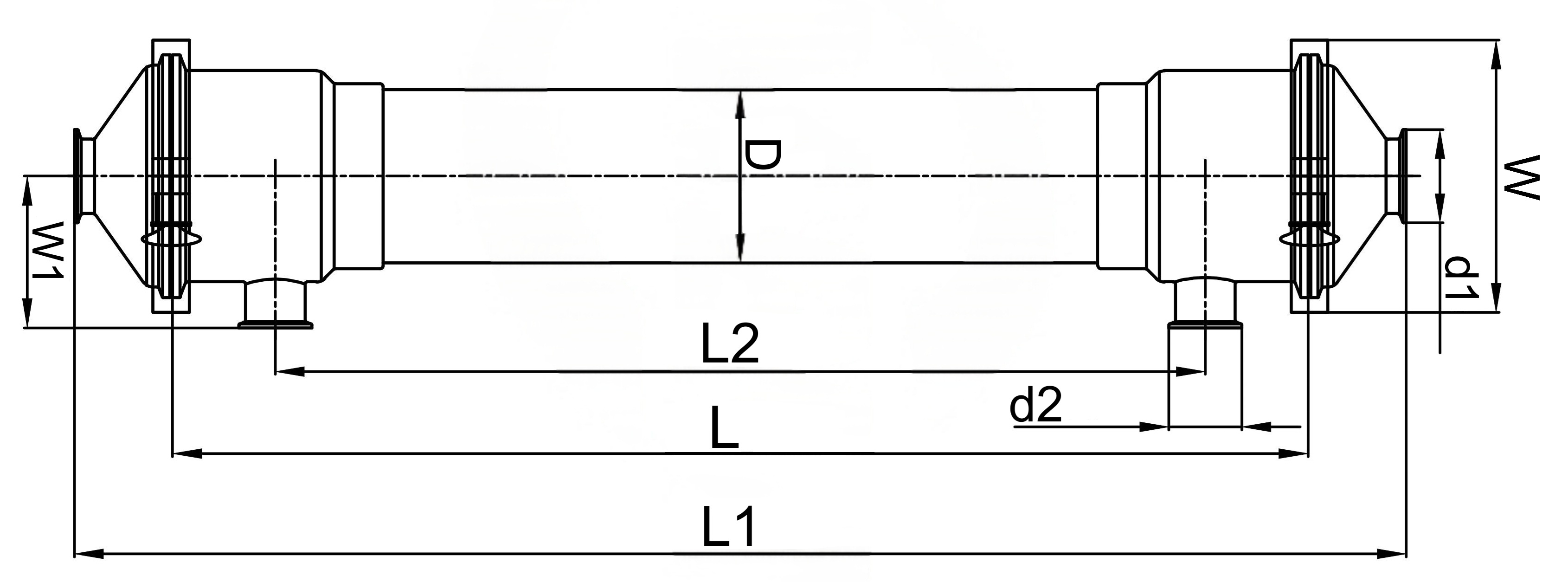Koch Kovalus ROMICON HF VINEGAR 5043-52-75-PM500 Equivalent UF Cartridge Dimension