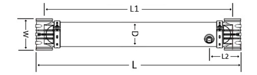 Veolia Suez ZW700B-RMS Equivalent UF Membrane Module Dimensions